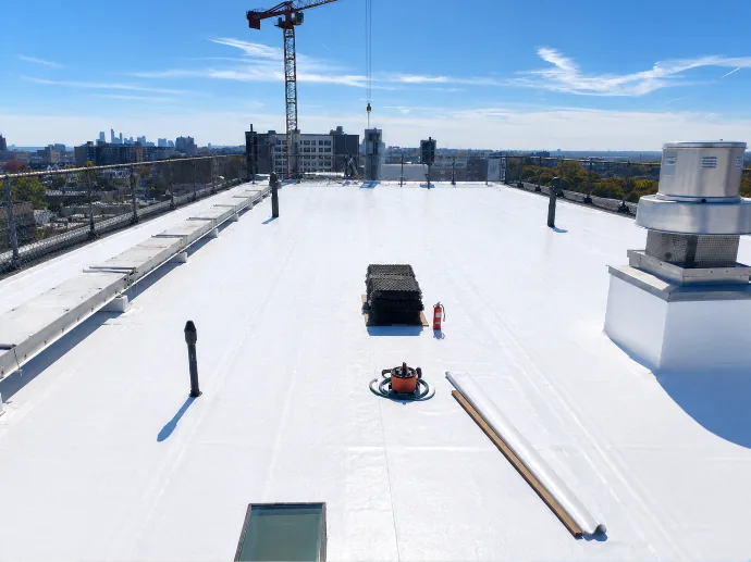 Commercial roof drainage systems